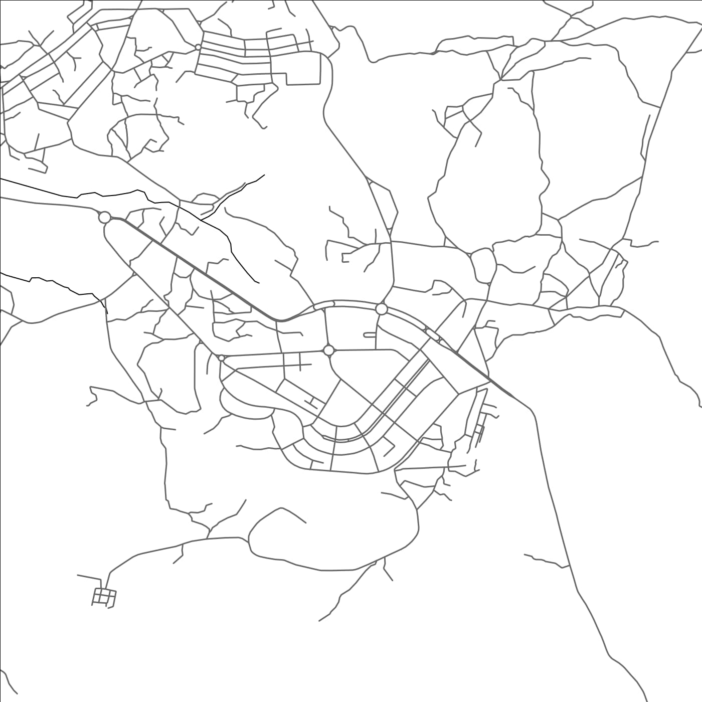 ROAD MAP OF SONGO, MOZAMBIQUE BY MAPBAKES