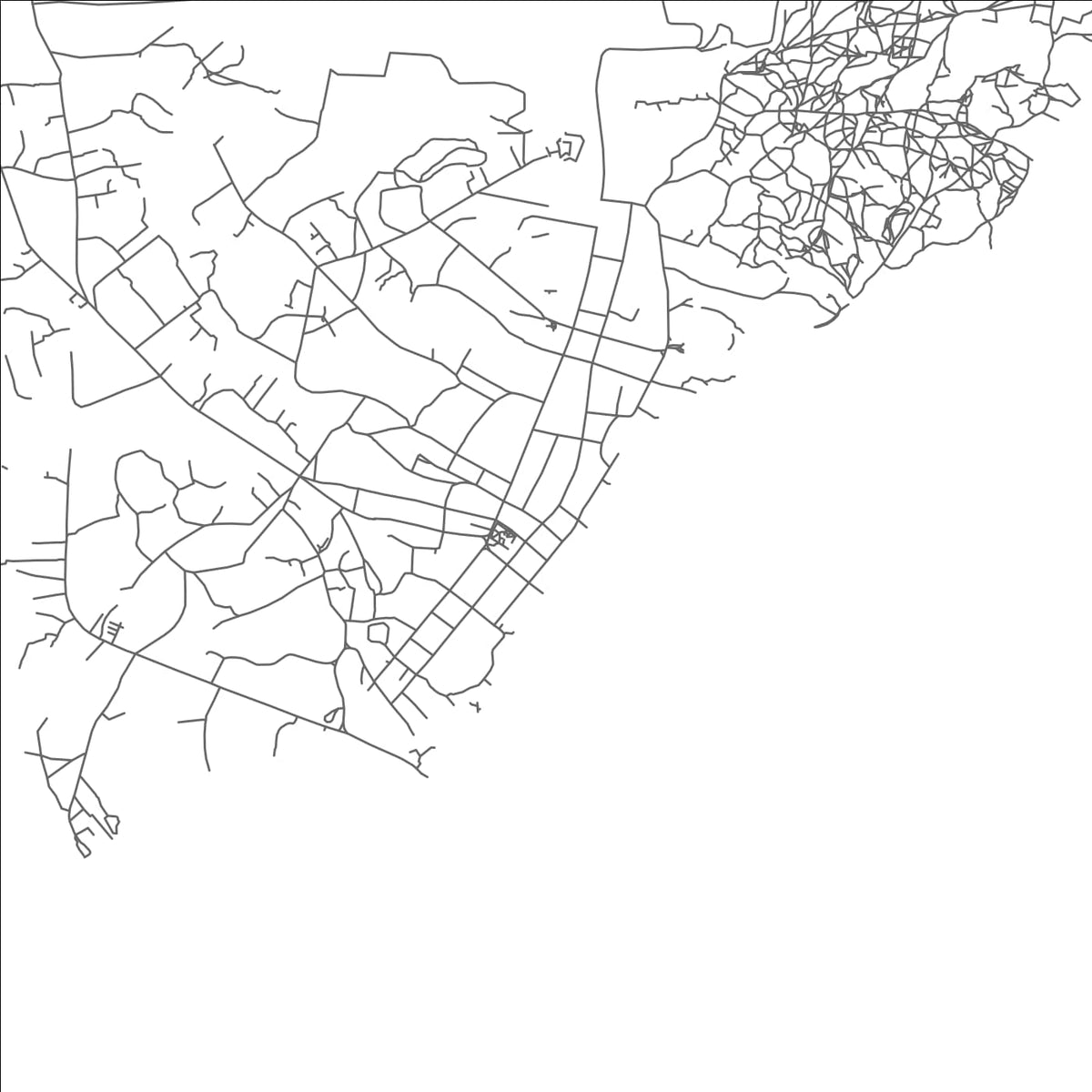ROAD MAP OF BILWI, NICARAGUA BY MAPBAKES