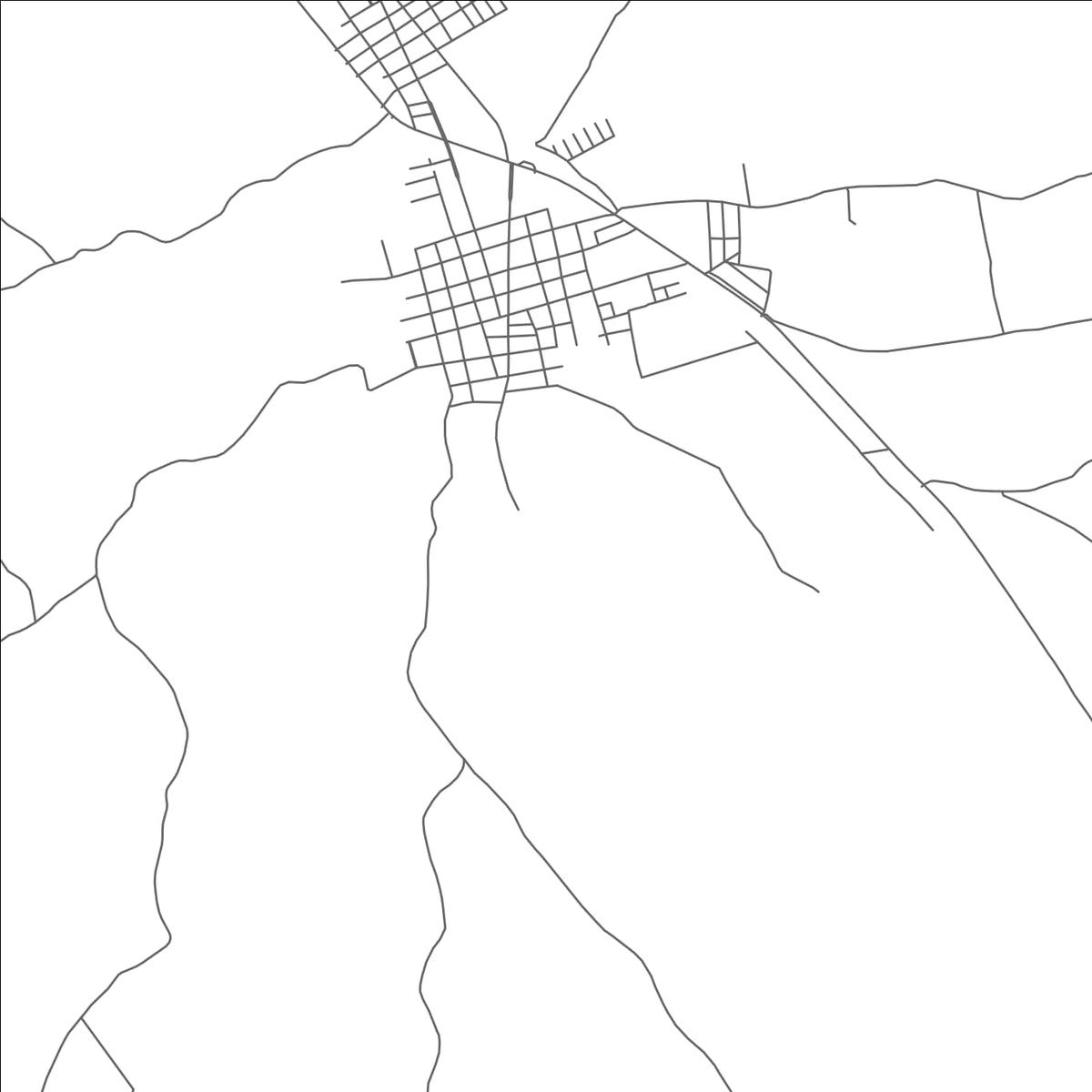 ROAD MAP OF DIRIOMO, NICARAGUA BY MAPBAKES