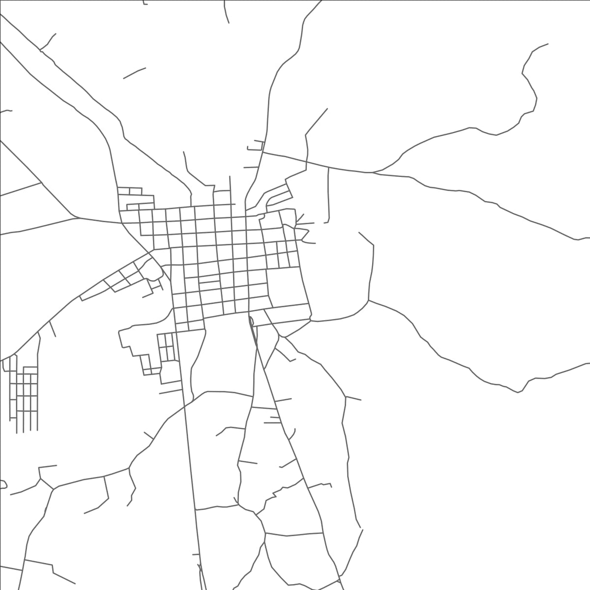 ROAD MAP OF EL SAUCE, NICARAGUA BY MAPBAKES