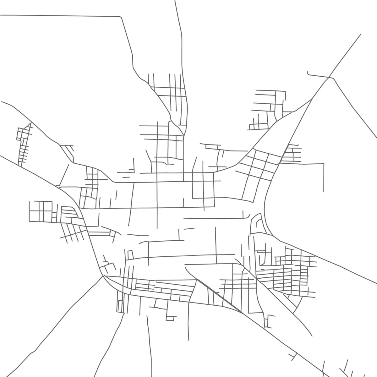 ROAD MAP OF EL VIEJO, NICARAGUA BY MAPBAKES