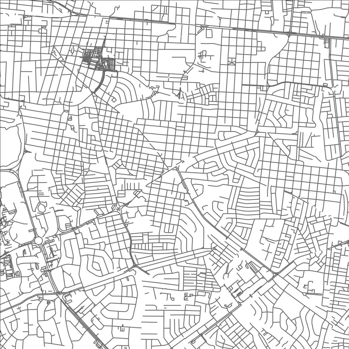 ROAD MAP OF MANAGUA, NICARAGUA BY MAPBAKES