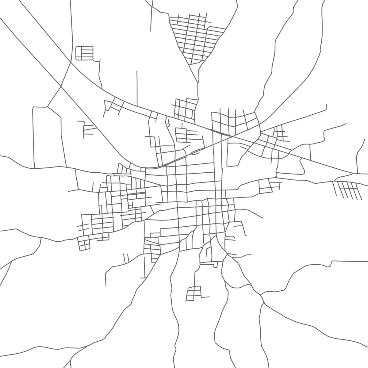 ROAD MAP OF NAGAROTE, NICARAGUA BY MAPBAKES