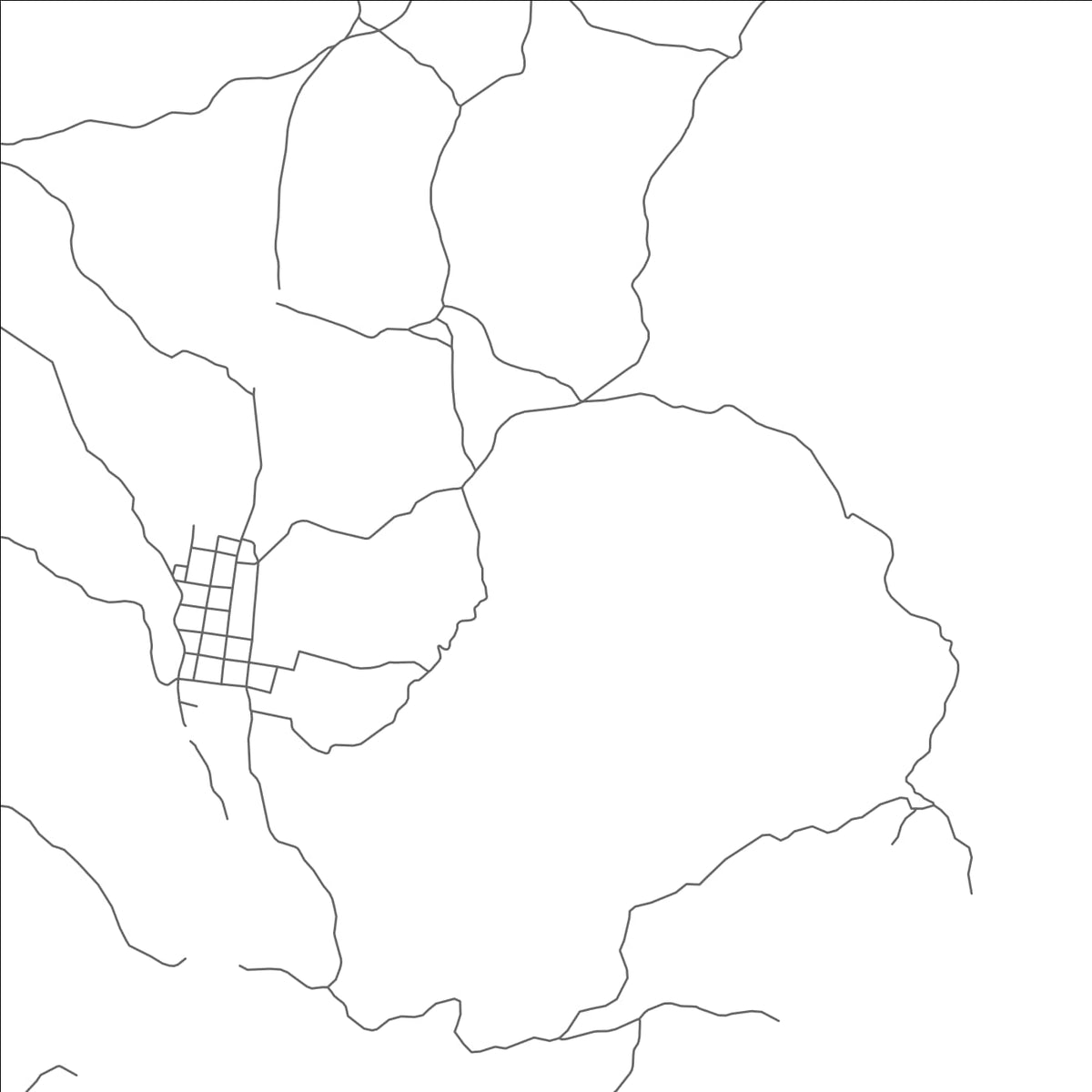 ROAD MAP OF SAN LUCAS, NICARAGUA BY MAPBAKES