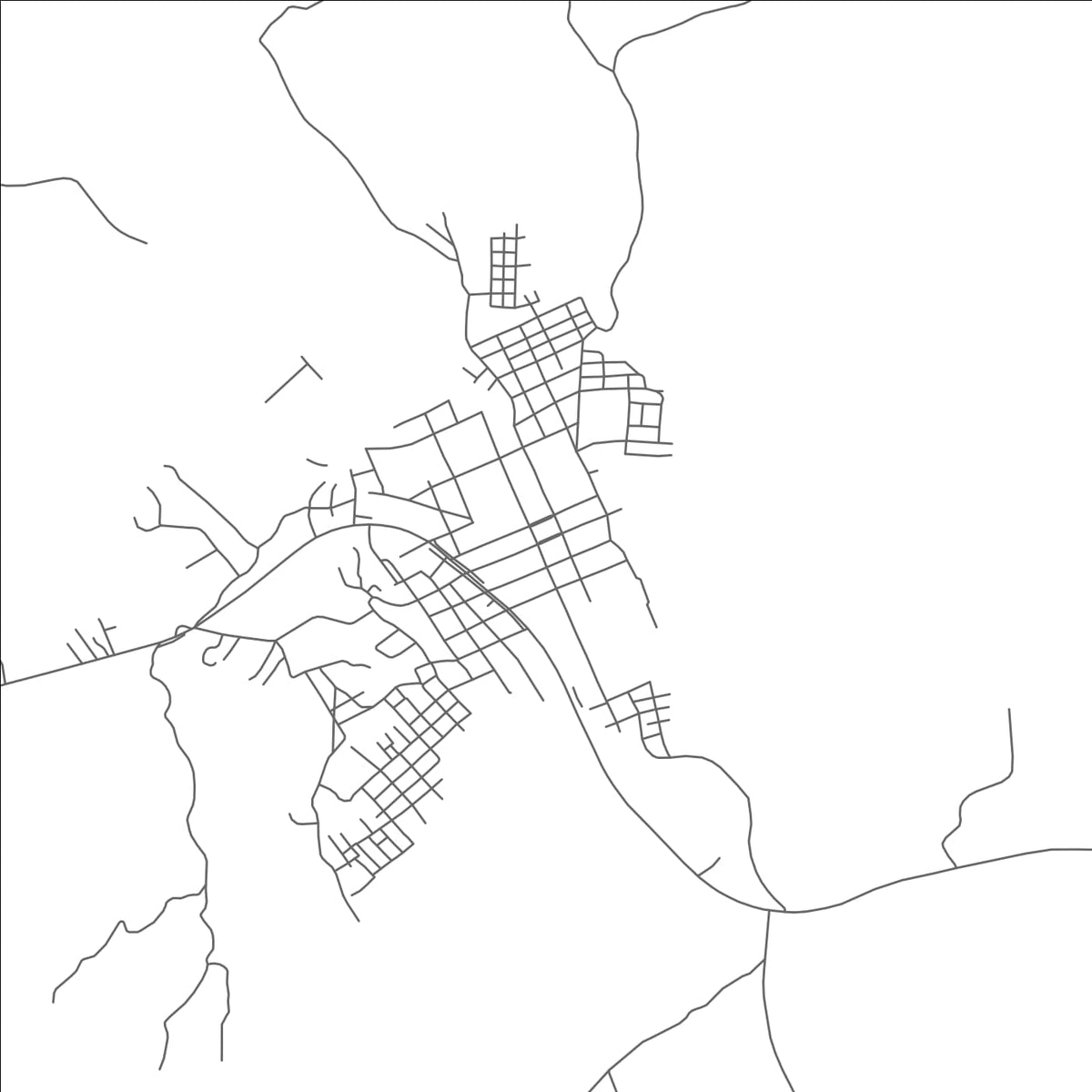 ROAD MAP OF SANTO TOMÁS, NICARAGUA BY MAPBAKES