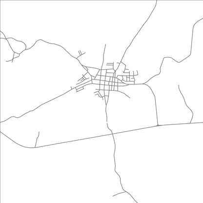 ROAD MAP OF TEUSTEPE, NICARAGUA BY MAPBAKES