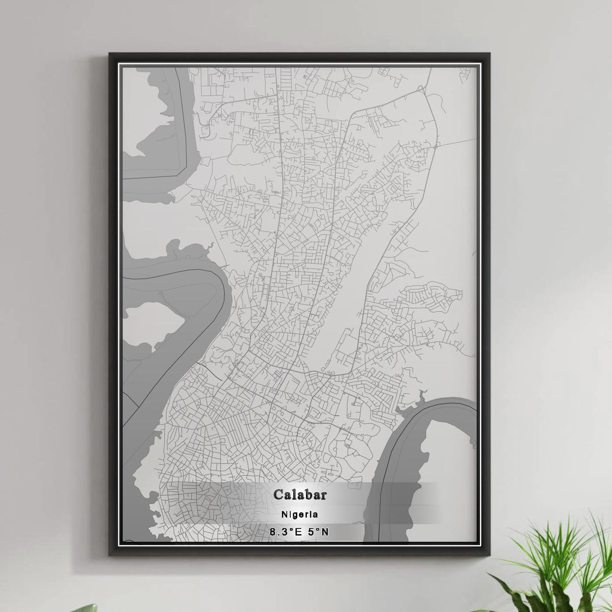ROAD MAP OF CALABAR, NIGERIA BY MAPBAKES