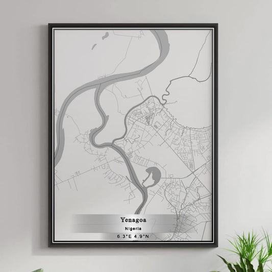 ROAD MAP OF YENAGOA, NIGERIA BY MAPBAKES