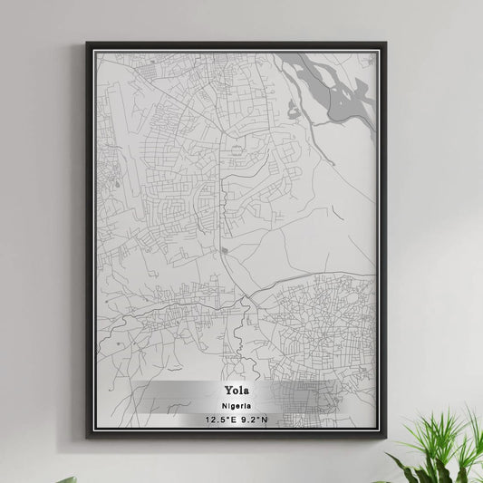 ROAD MAP OF YOLA, NIGERIA BY MAPBAKES