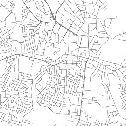 ROAD MAP OF ADO-EKITI, NIGERIA BY MAPBAKES