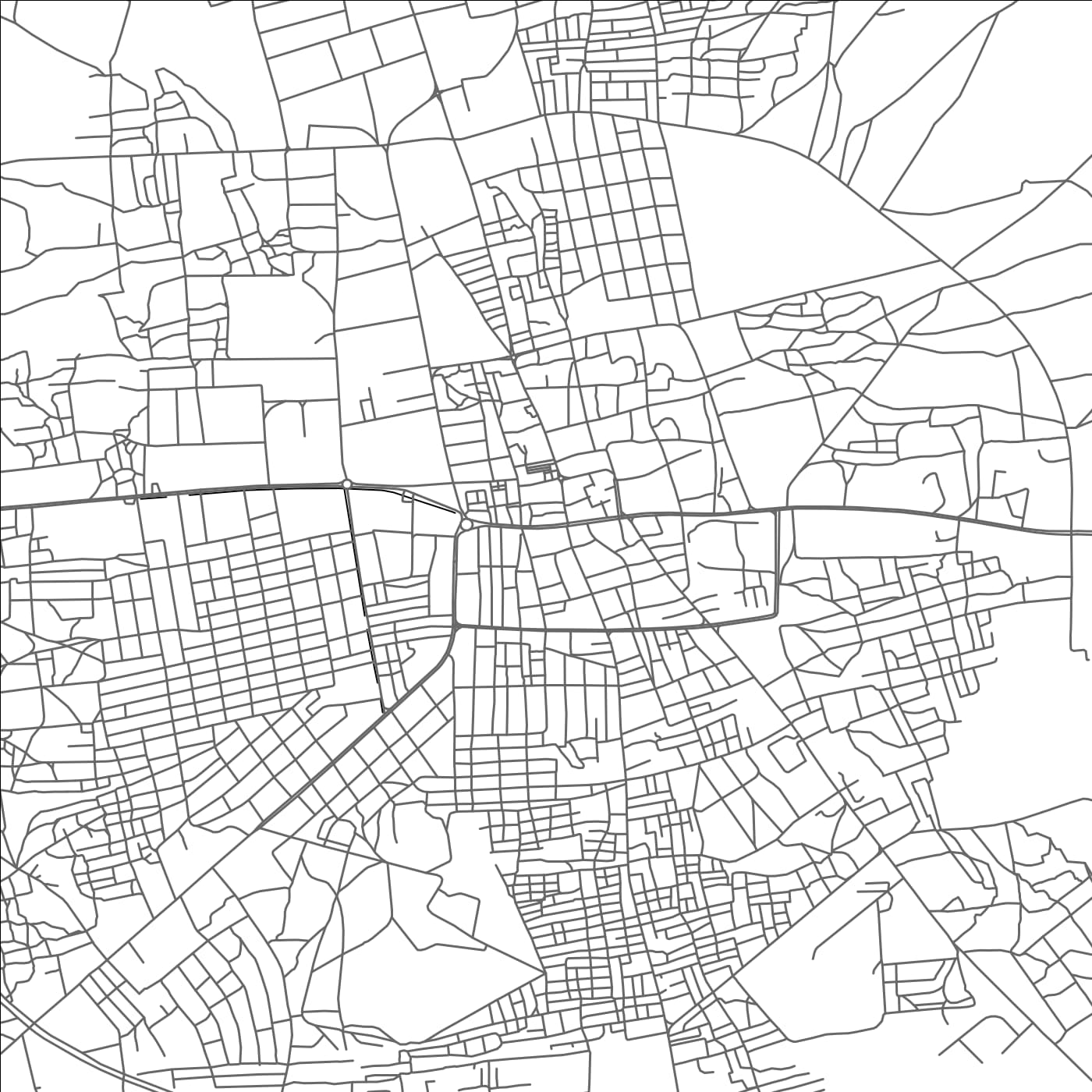 ROAD MAP OF AZARE, NIGERIA BY MAPBAKES