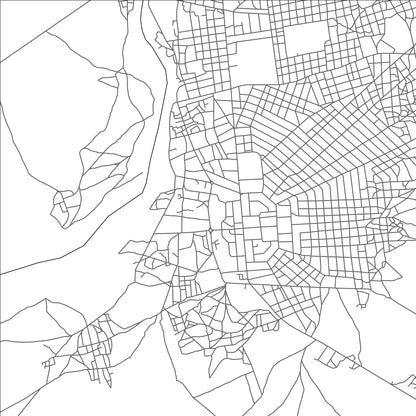 ROAD MAP OF BAMA, NIGERIA BY MAPBAKES