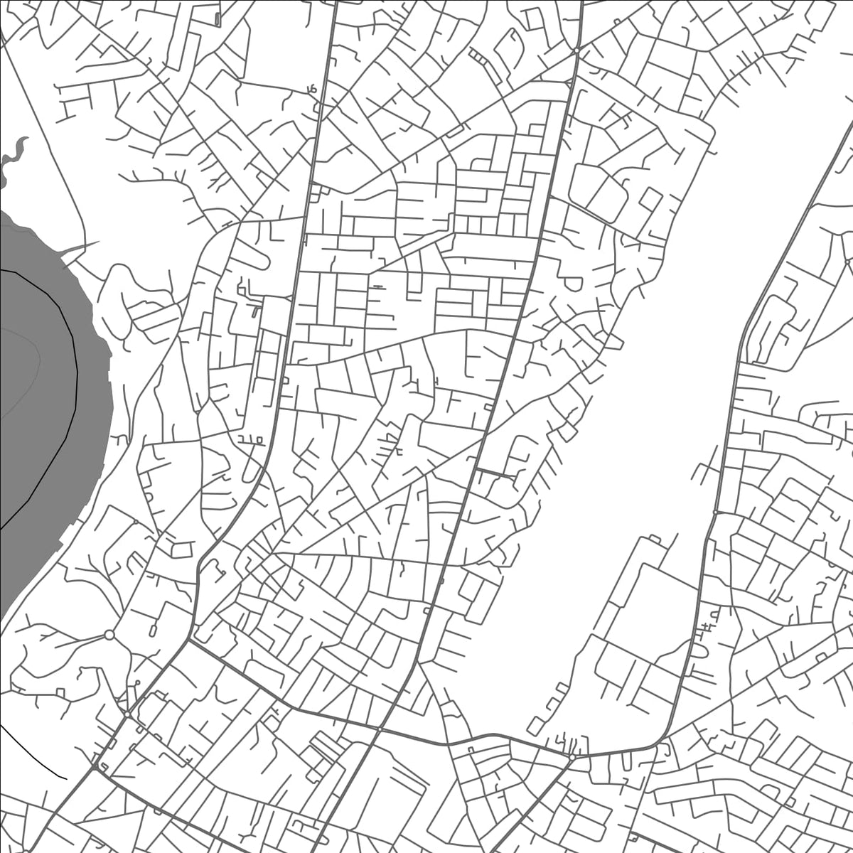 ROAD MAP OF CALABAR, NIGERIA BY MAPBAKES