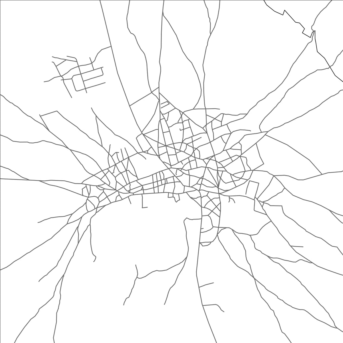 ROAD MAP OF CHIBOK, NIGERIA BY MAPBAKES
