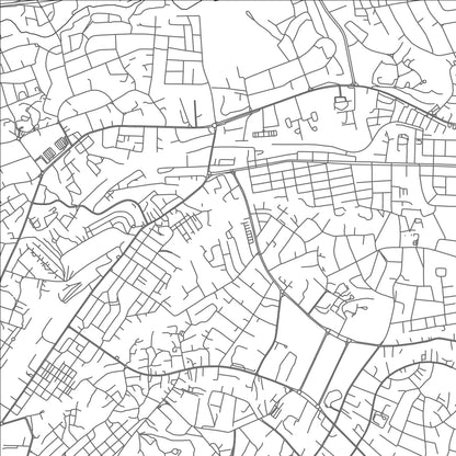 ROAD MAP OF ENUGU, NIGERIA BY MAPBAKES