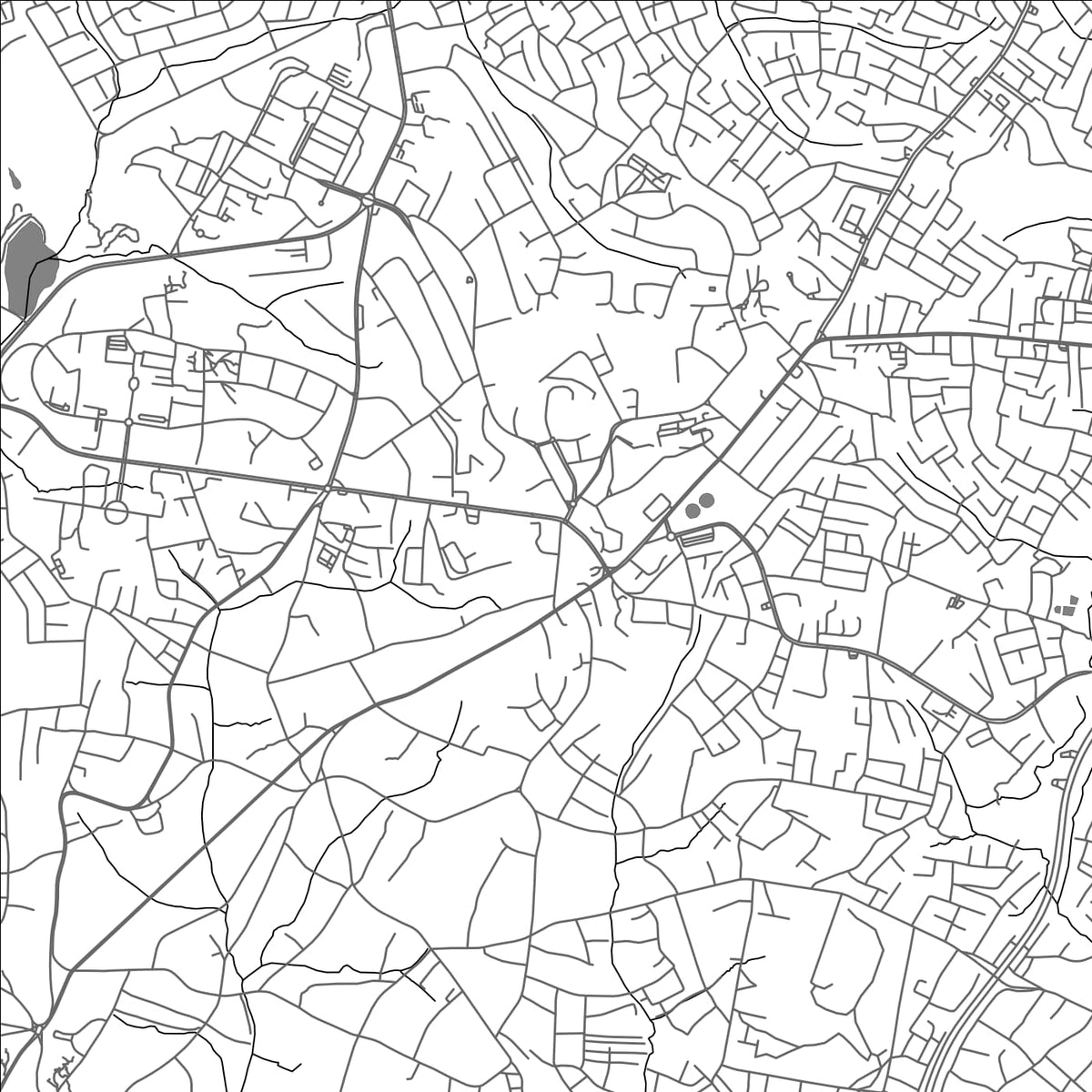 ROAD MAP OF IBADAN, NIGERIA BY MAPBAKES