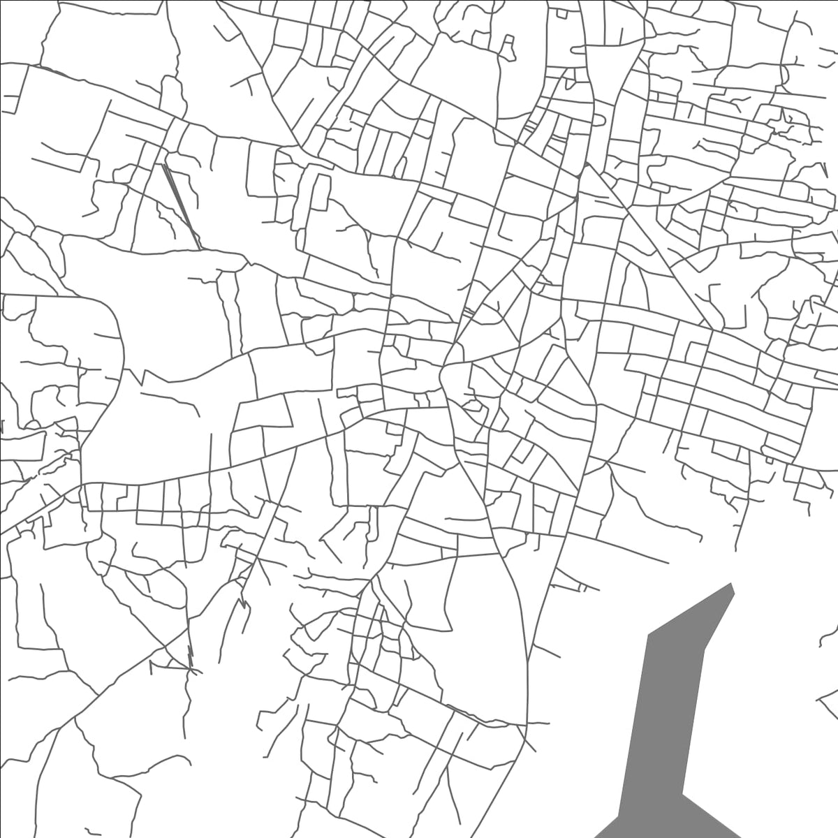 ROAD MAP OF IGBOHO, NIGERIA BY MAPBAKES