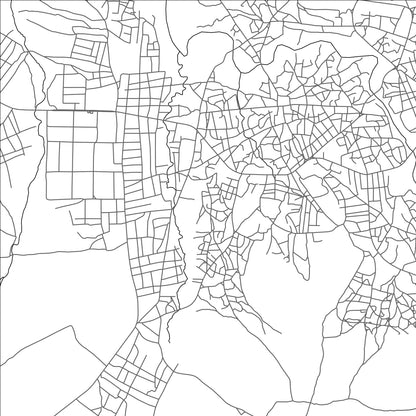 ROAD MAP OF MUBI, NIGERIA BY MAPBAKES