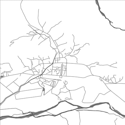 ROAD MAP OF CHANGYŎN, NORTH KOREA BY MAPBAKES