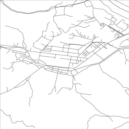 ROAD MAP OF RANAM, NORTH KOREA BY MAPBAKES