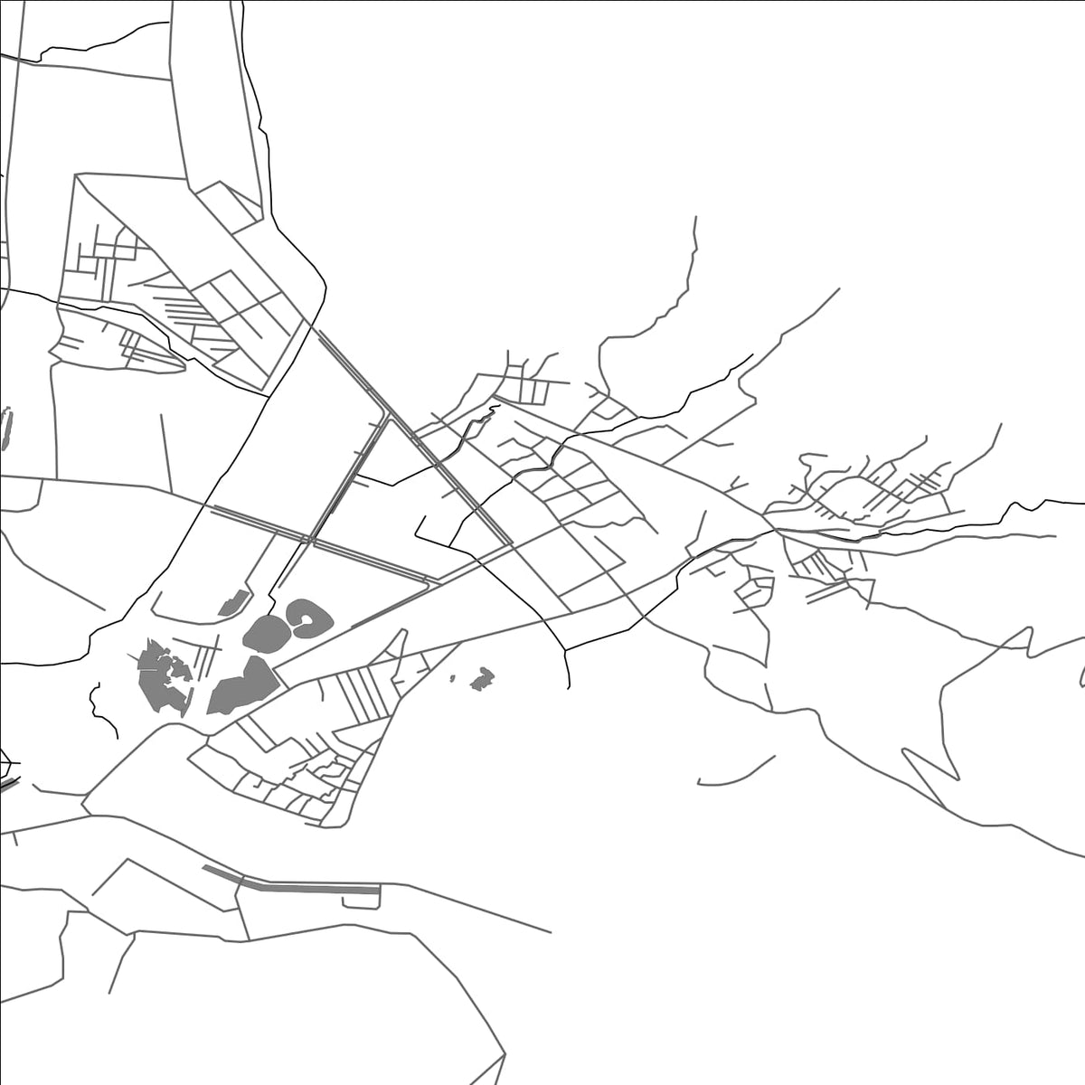 ROAD MAP OF SŎNBONG, NORTH KOREA BY MAPBAKES