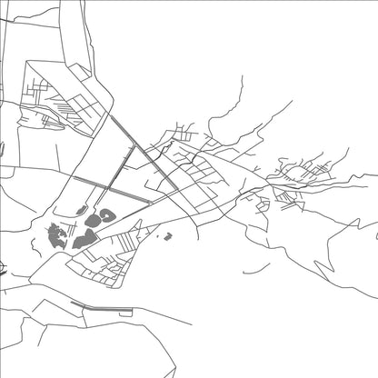 ROAD MAP OF SŎNBONG, NORTH KOREA BY MAPBAKES