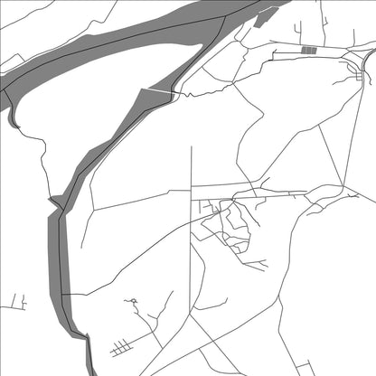 ROAD MAP OF UIJU, NORTH KOREA BY MAPBAKES