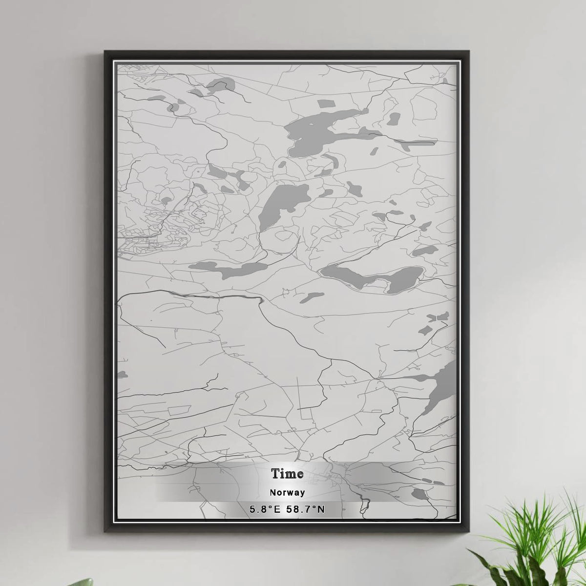 ROAD MAP OF TIME, NORWAY BY MAPBAKES