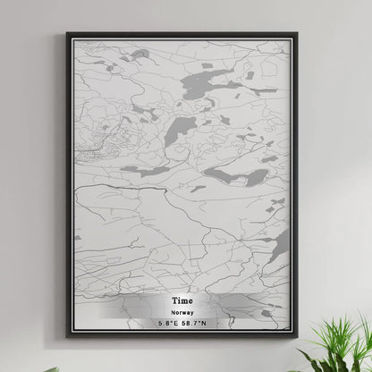 ROAD MAP OF TIME, NORWAY BY MAPBAKES