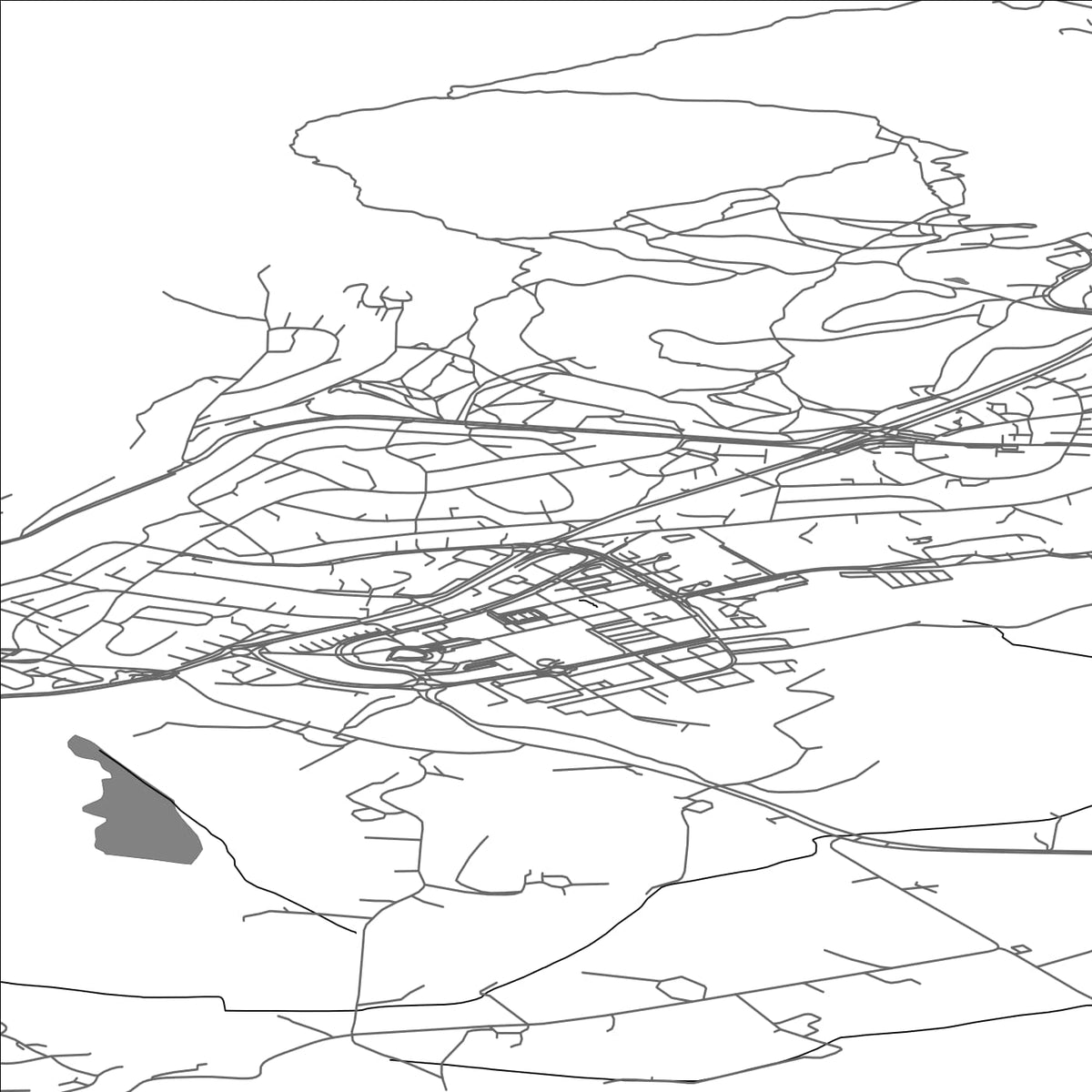 ROAD MAP OF ALTA, NORWAY BY MAPBAKES