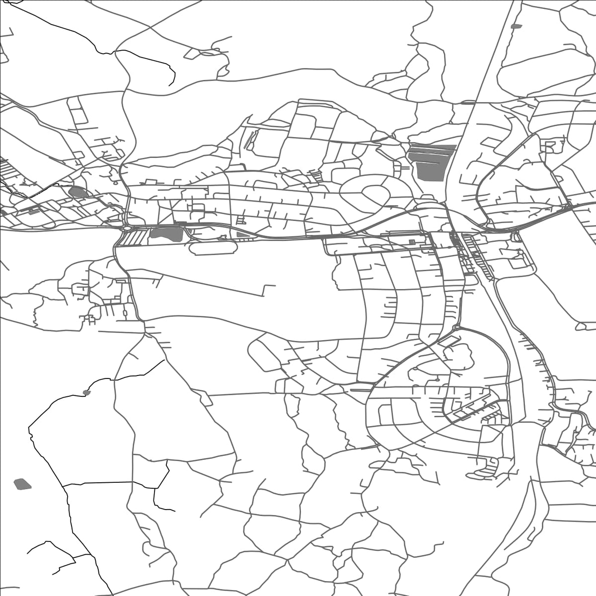 ROAD MAP OF AS, NORWAY BY MAPBAKES