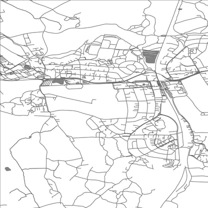 ROAD MAP OF AS, NORWAY BY MAPBAKES