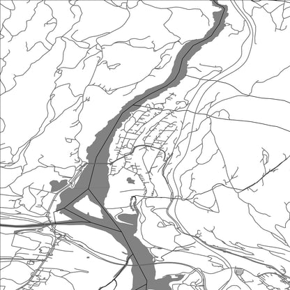ROAD MAP OF FABERG, NORWAY BY MAPBAKES