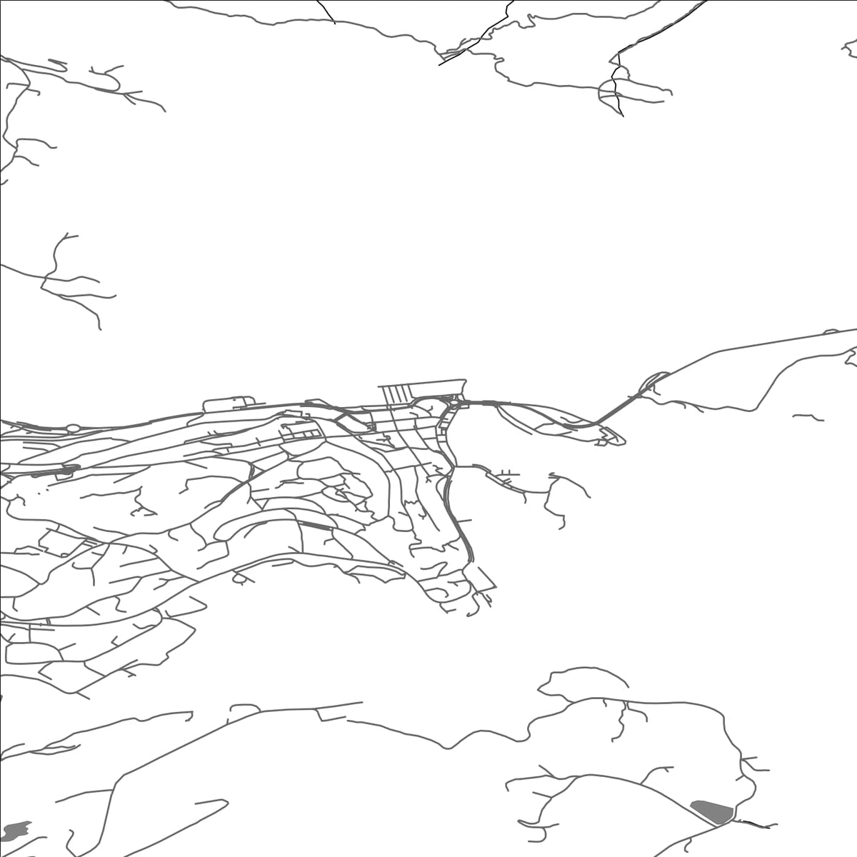 ROAD MAP OF FARSUND, NORWAY BY MAPBAKES