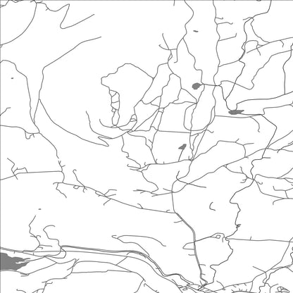ROAD MAP OF GRAN, NORWAY BY MAPBAKES