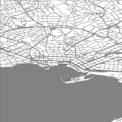 ROAD MAP OF HAMAR, NORWAY BY MAPBAKES