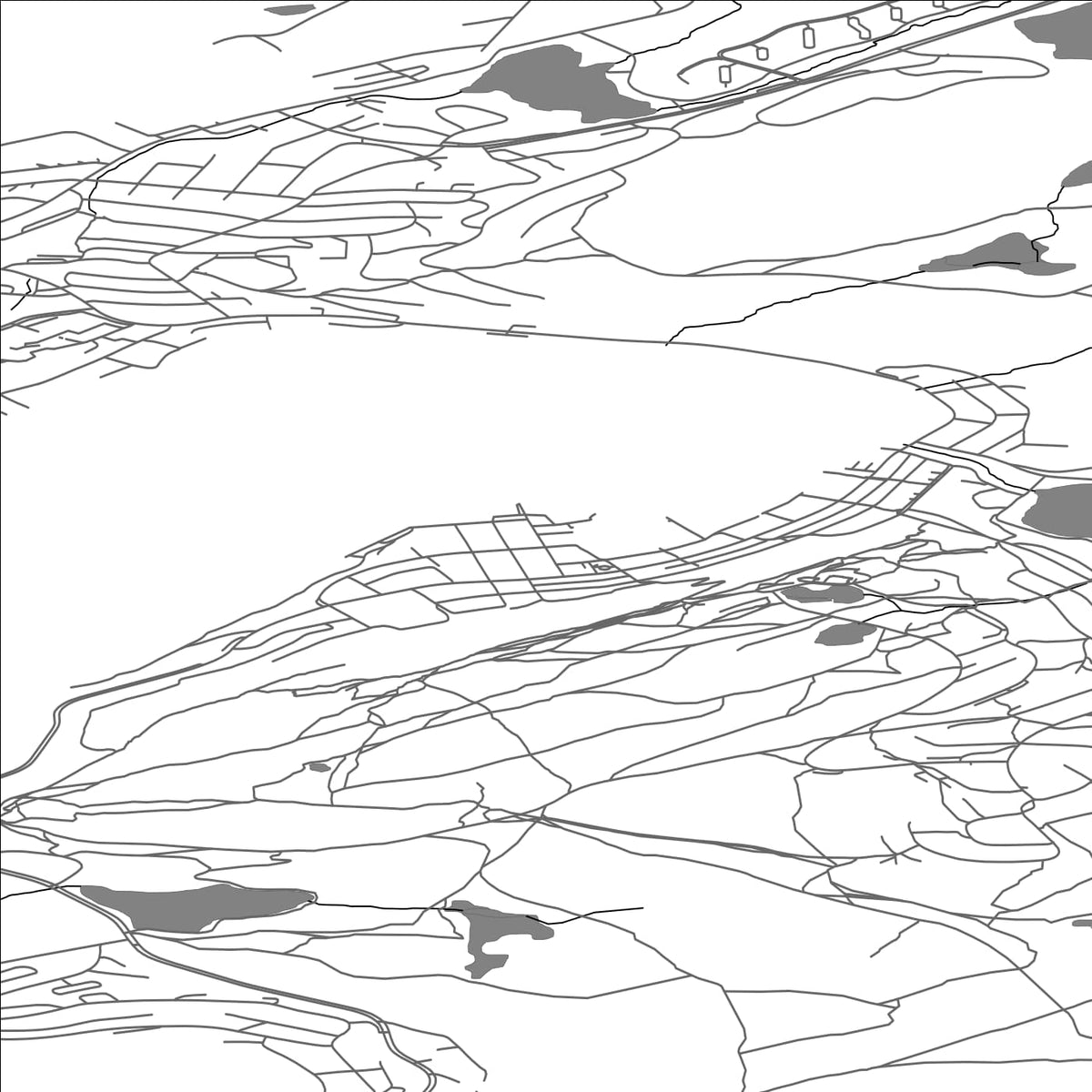 ROAD MAP OF HAMMERFEST, NORWAY BY MAPBAKES