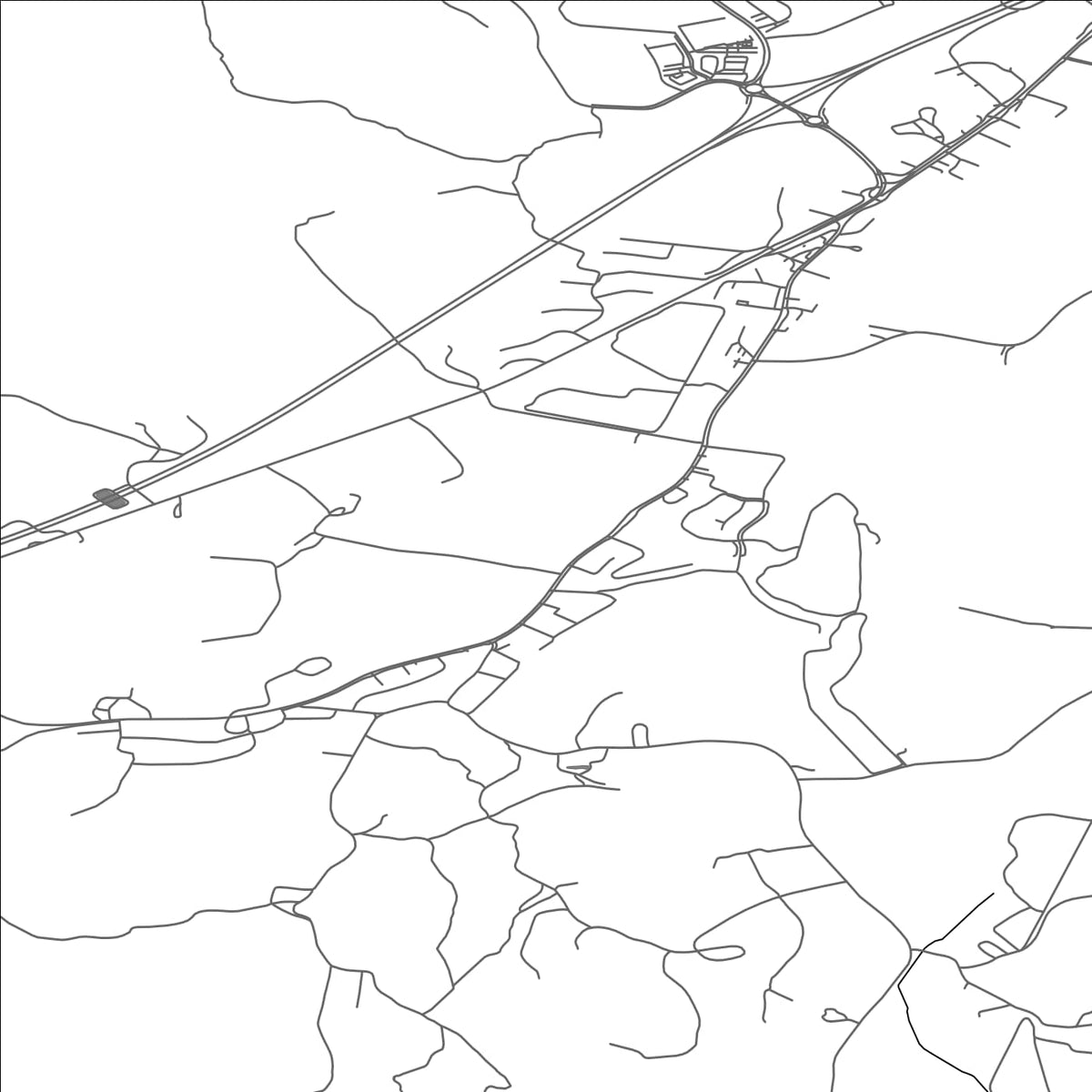 ROAD MAP OF HEUM, NORWAY BY MAPBAKES