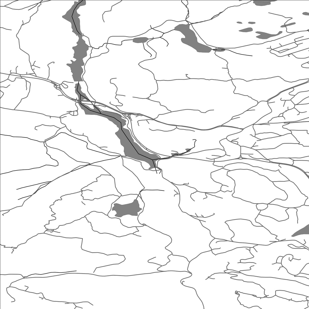 ROAD MAP OF KRAGERO, NORWAY BY MAPBAKES