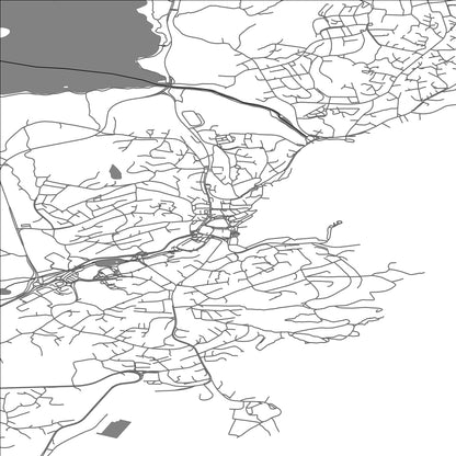 ROAD MAP OF LEIRVIK, NORWAY BY MAPBAKES