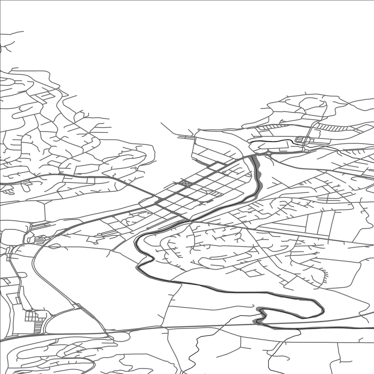 ROAD MAP OF LEVANGER, NORWAY BY MAPBAKES