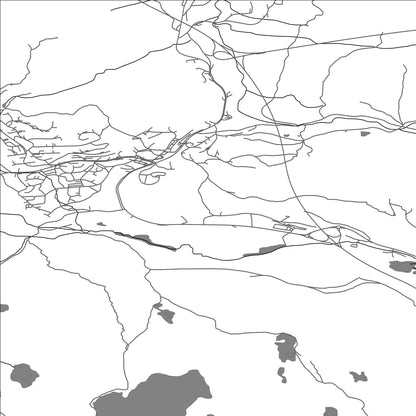 ROAD MAP OF LUNNER, NORWAY BY MAPBAKES