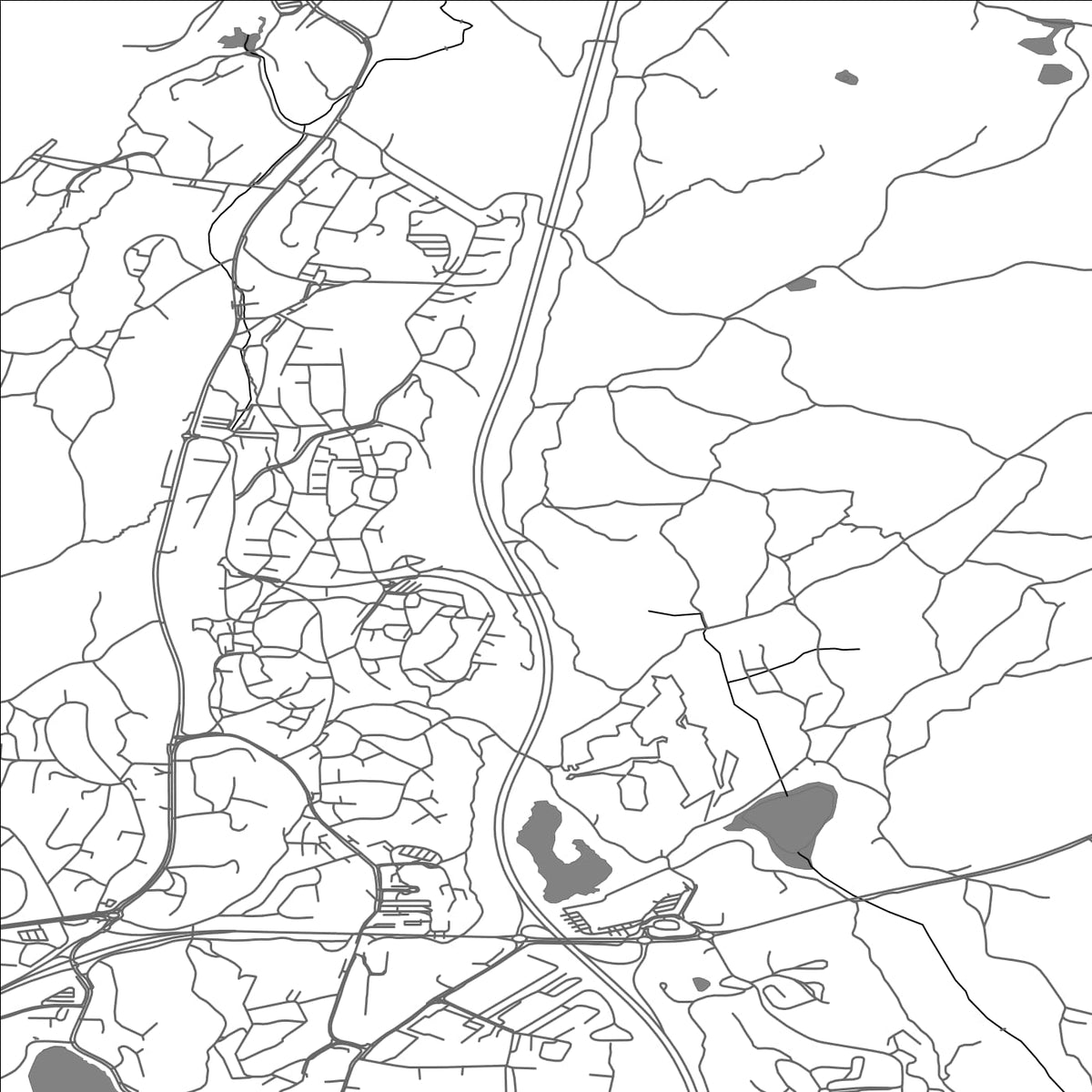 ROAD MAP OF MOSS, NORWAY BY MAPBAKES