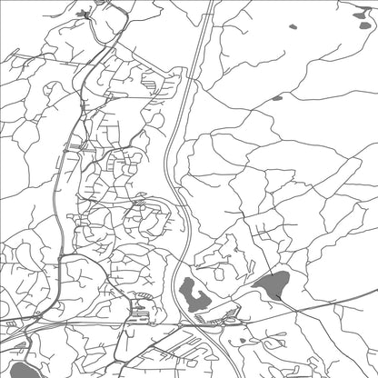 ROAD MAP OF MOSS, NORWAY BY MAPBAKES