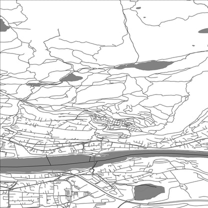 ROAD MAP OF NEDRE EIKER, NORWAY BY MAPBAKES