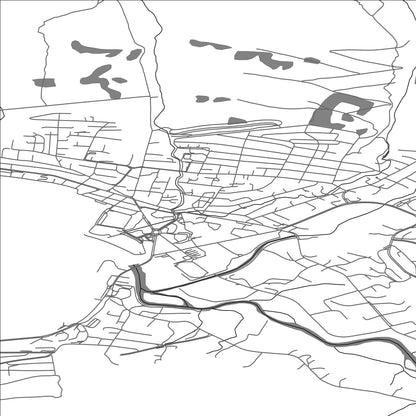 ROAD MAP OF ORSTA, NORWAY BY MAPBAKES