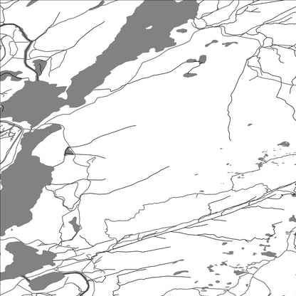 ROAD MAP OF OS, NORWAY BY MAPBAKES