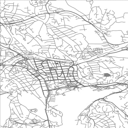 ROAD MAP OF SAND, NORWAY BY MAPBAKES