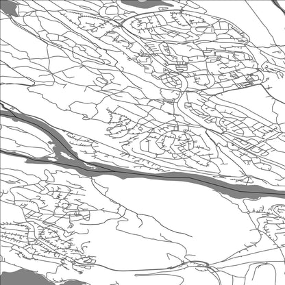 ROAD MAP OF SKIEN, NORWAY BY MAPBAKES