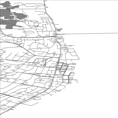 ROAD MAP OF SORTLAND, NORWAY BY MAPBAKES